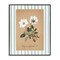 Stupell Industries White Flower Green Stripes Framed Giclee, design by Lettered and Lined
